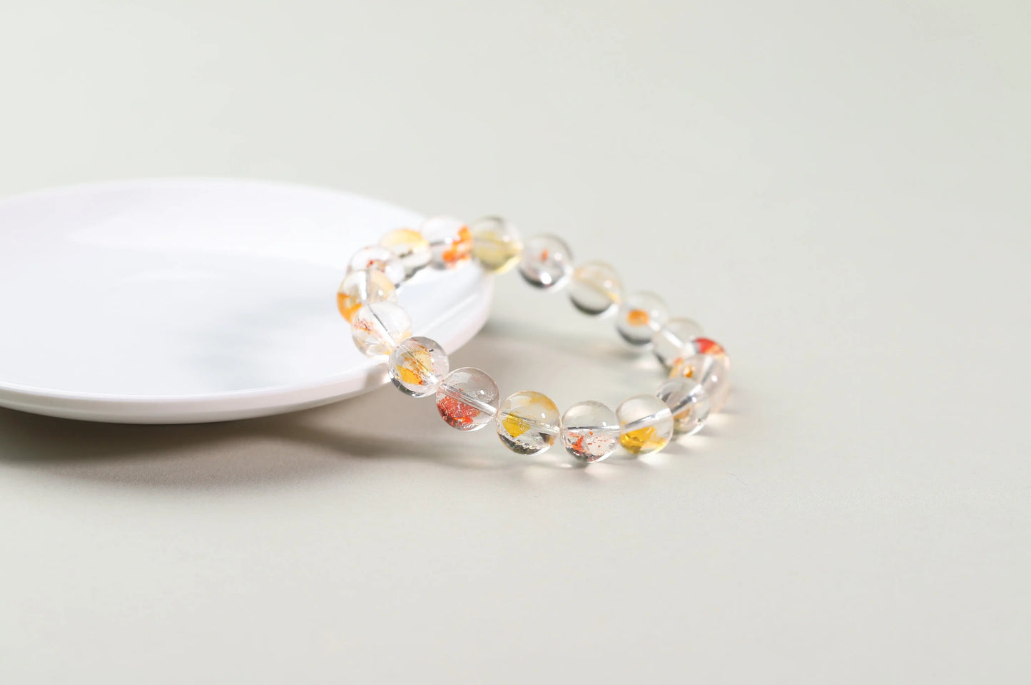 Golden Healer Quartz Bracelet | Natural Hematoid Quartz for Joy, Inner Healing & Optimism | Solar Plexus Chakra Gift BuddhaCrystal