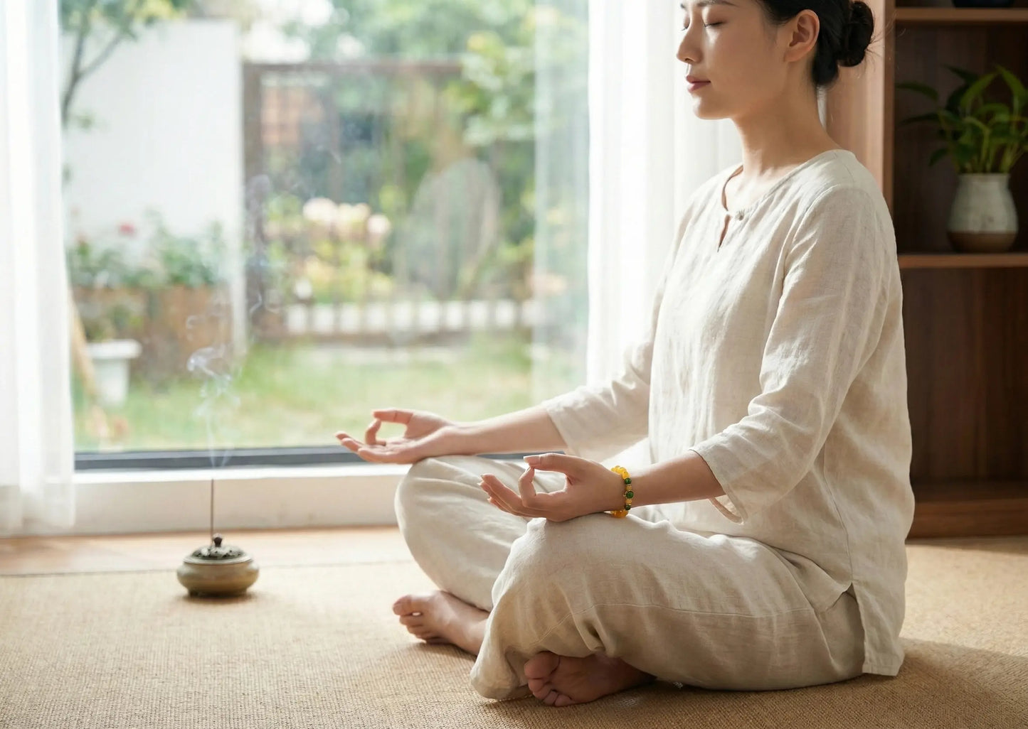 Honey Jade & Green Jasper Bracelet | Feng Shui Amulet for Wealth, Abundance & Graceful Aging | Solar Plexus Chakra Gift BuddhaCrystal