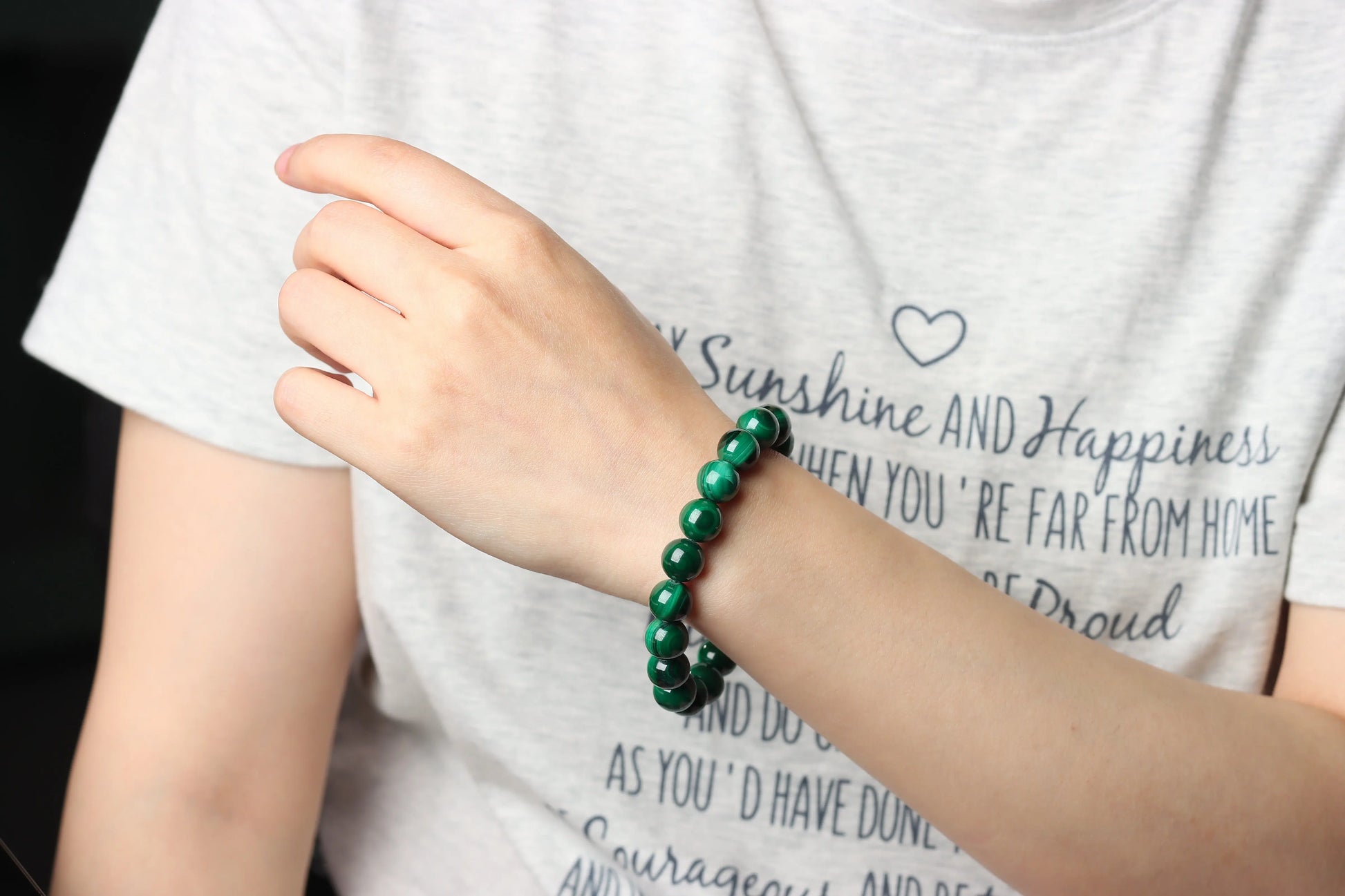 The "Forest Gaze" 11mm Malachite Bracelet | The Stone of Transformation, Protection & Heart Healing | Heart Chakra Guardian BuddhaCrystal