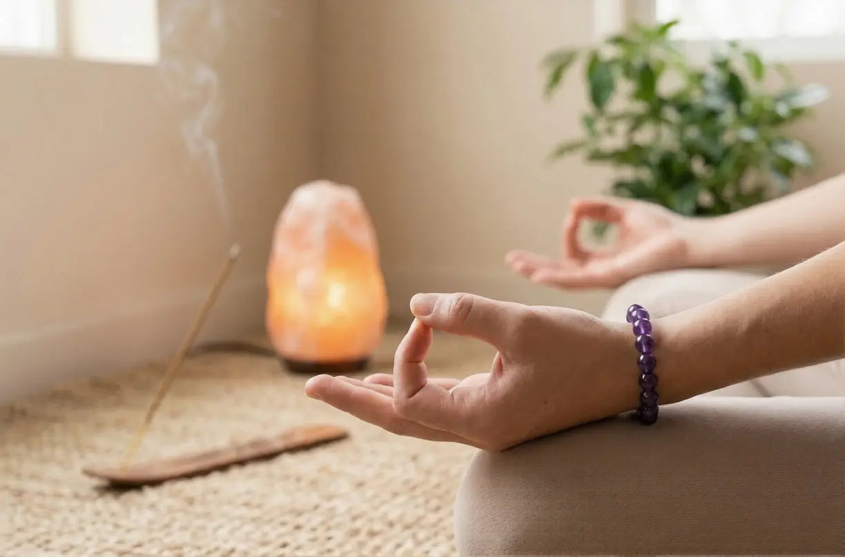 The "Uruguayan Twilight" 11mm Amethyst Bracelet | High-Clarity Gemstone for Intuition, Calm & Spiritual Awakening | Third Eye Chakra Alignment BuddhaCrystal