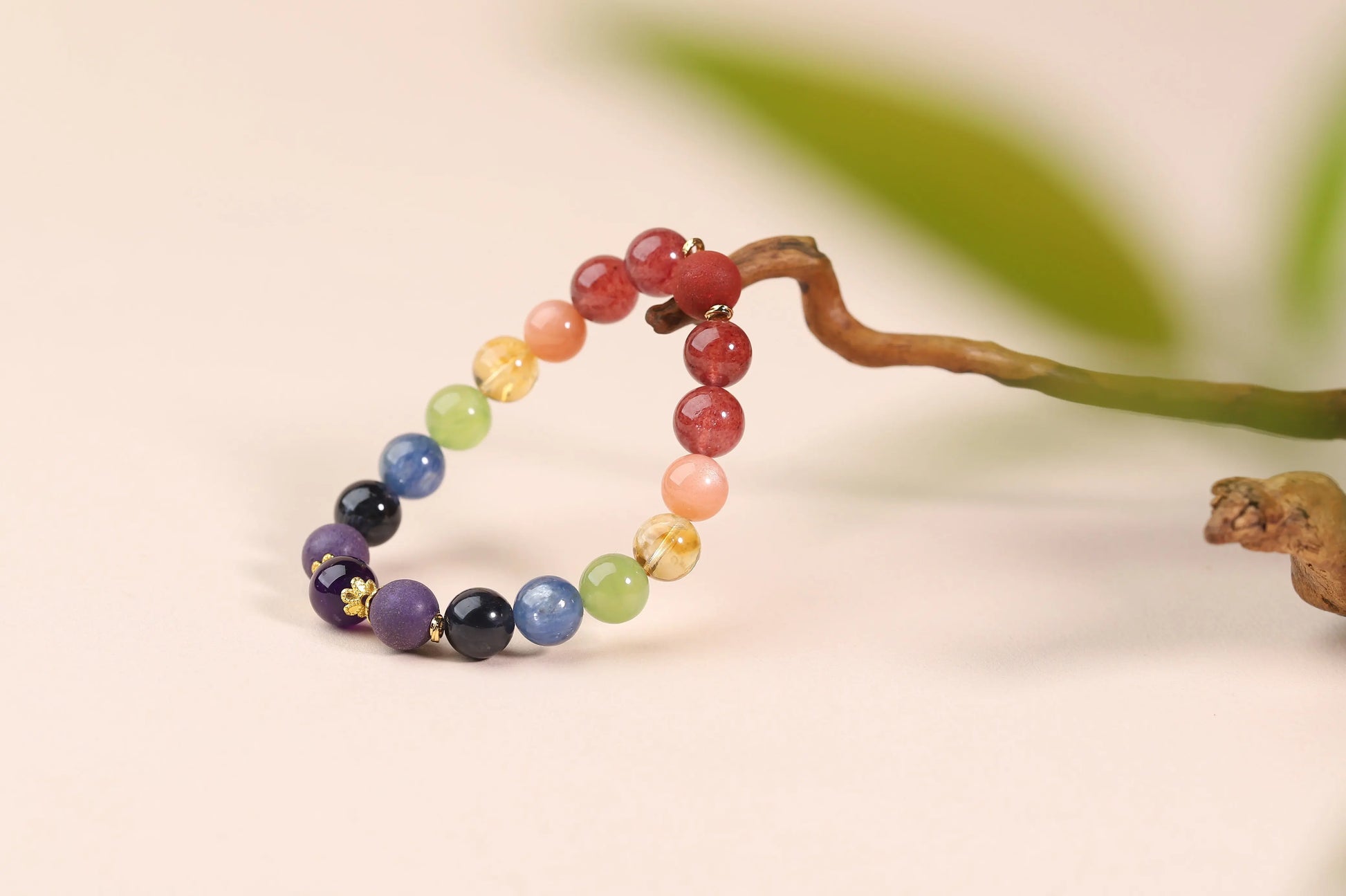 7-Chakra Gemstone Bracelet | Natural Multi-Gem Energy Amulet for Balance, Alignment & Inner Harmony | Yoga & Meditation Essential BuddhaCrystal