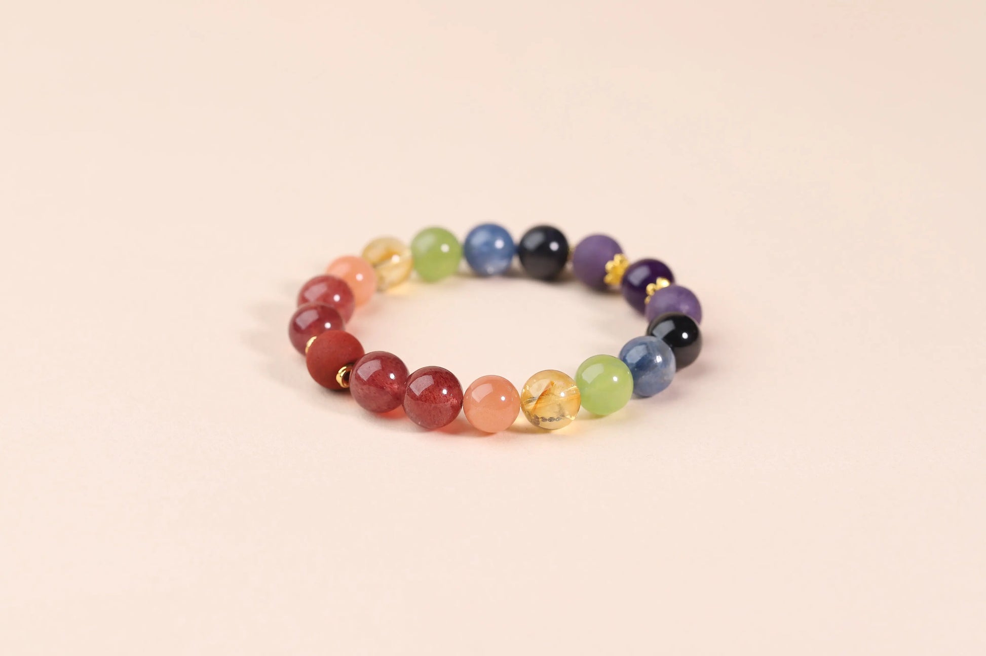 7-Chakra Gemstone Bracelet | Natural Multi-Gem Energy Amulet for Balance, Alignment & Inner Harmony | Yoga & Meditation Essential BuddhaCrystal