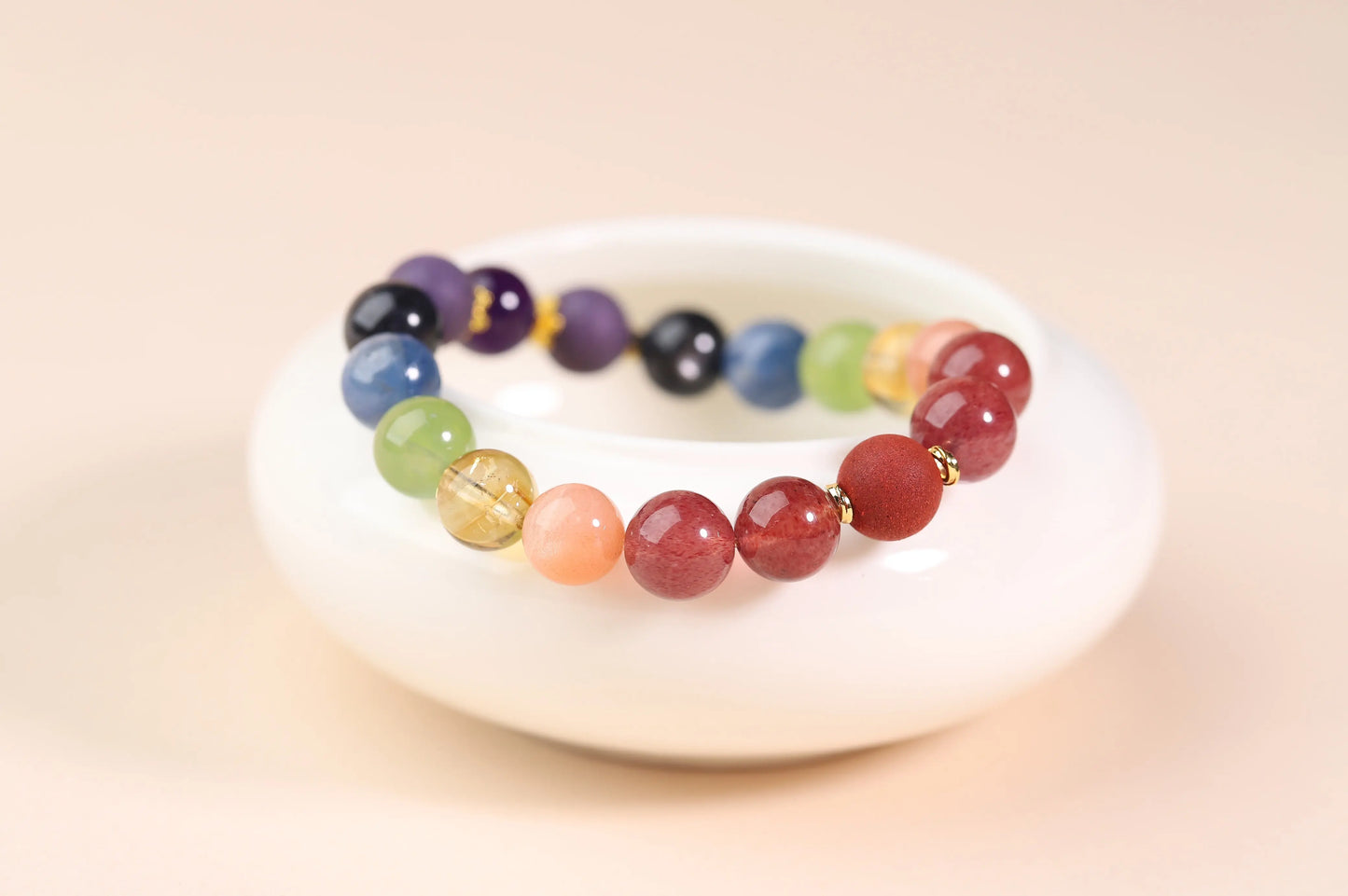 7-Chakra Gemstone Bracelet | Natural Multi-Gem Energy Amulet for Balance, Alignment & Inner Harmony | Yoga & Meditation Essential BuddhaCrystal