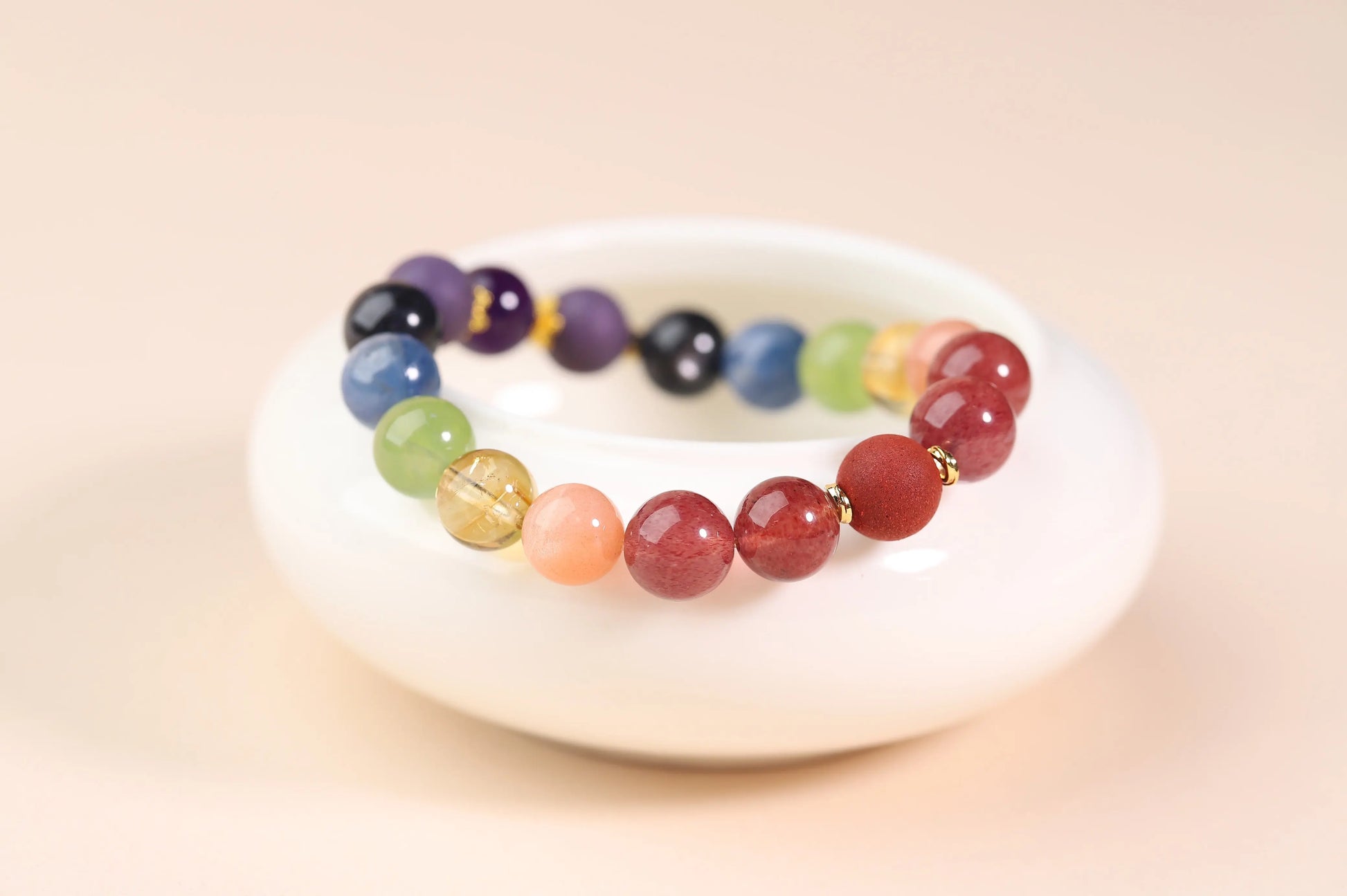 7-Chakra Gemstone Bracelet | Natural Multi-Gem Energy Amulet for Balance, Alignment & Inner Harmony | Yoga & Meditation Essential BuddhaCrystal