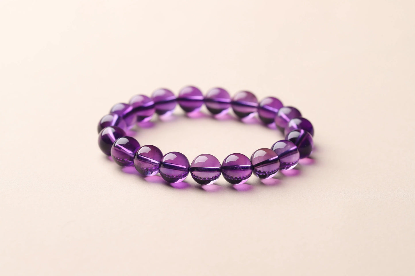 Deep Purple Amethyst Bracelet | Natural Crystal for Stress Relief, Intuition & Restful Sleep | Crown Chakra & Third Eye Gift BuddhaCrystal