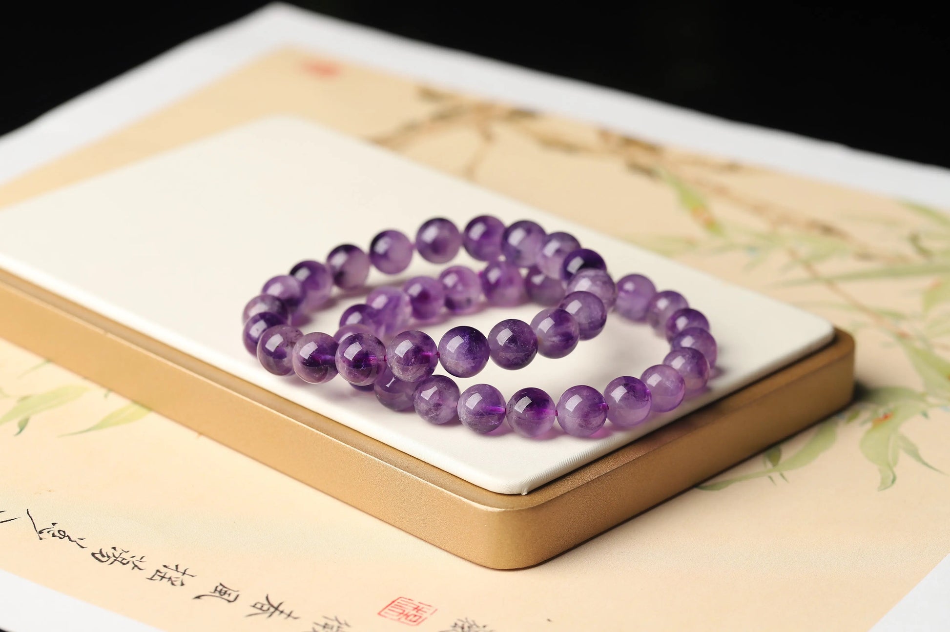 Deep Purple Amethyst Bracelet | Natural Crystal for Clarity, Peace & Deep Meditation | Third Eye & Crown Chakra Gift BuddhaCrystal