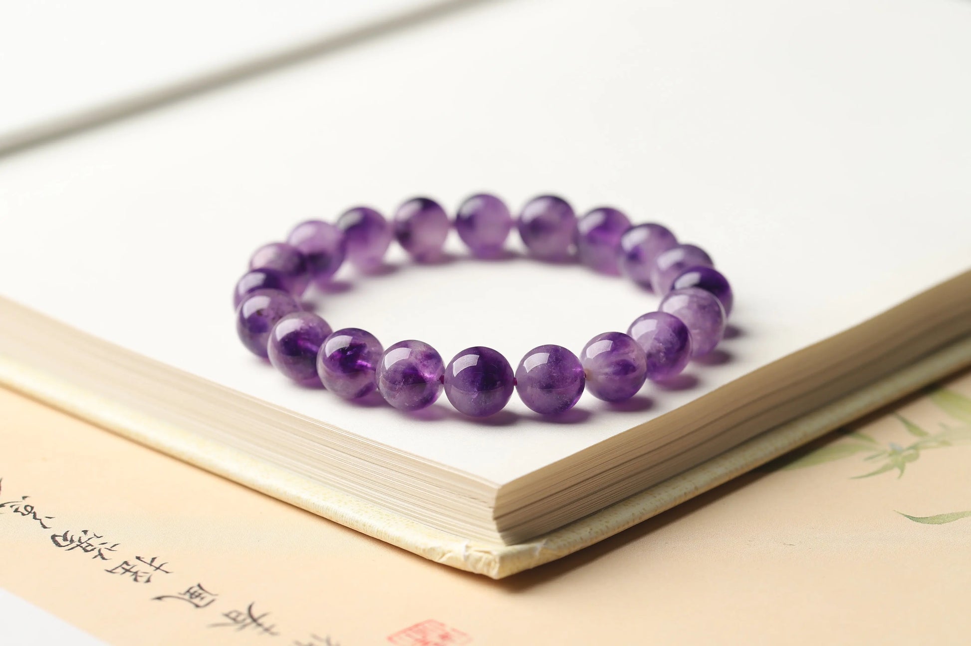 Deep Purple Amethyst Bracelet | Natural Crystal for Clarity, Peace & Deep Meditation | Third Eye & Crown Chakra Gift BuddhaCrystal