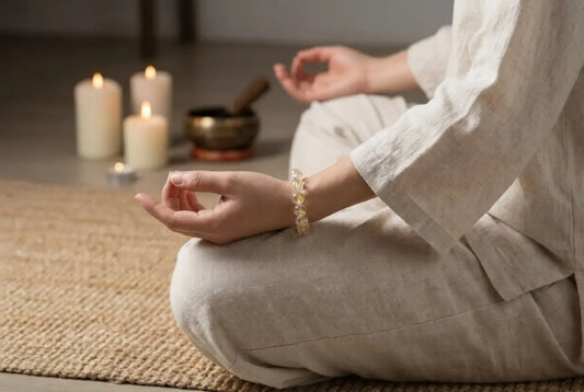 Golden Healer Quartz Bracelet | Natural Hematoid Quartz for Joy, Inner Healing & Optimism | Solar Plexus Chakra Gift BuddhaCrystal