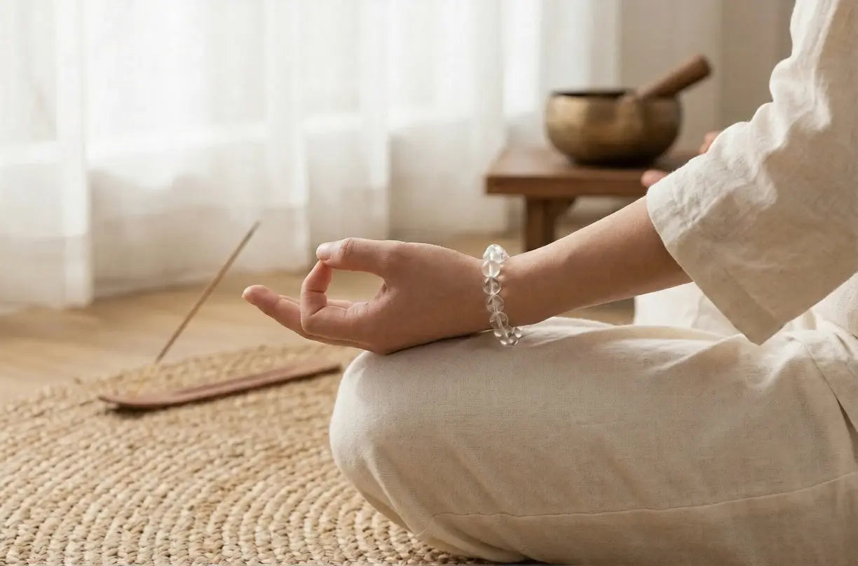 The "Summit of Light" 10mm Himalayan Clear Quartz Bracelet | Master Healer for Divine Clarity, Amplification & Crown Chakra Alignment BuddhaCrystal