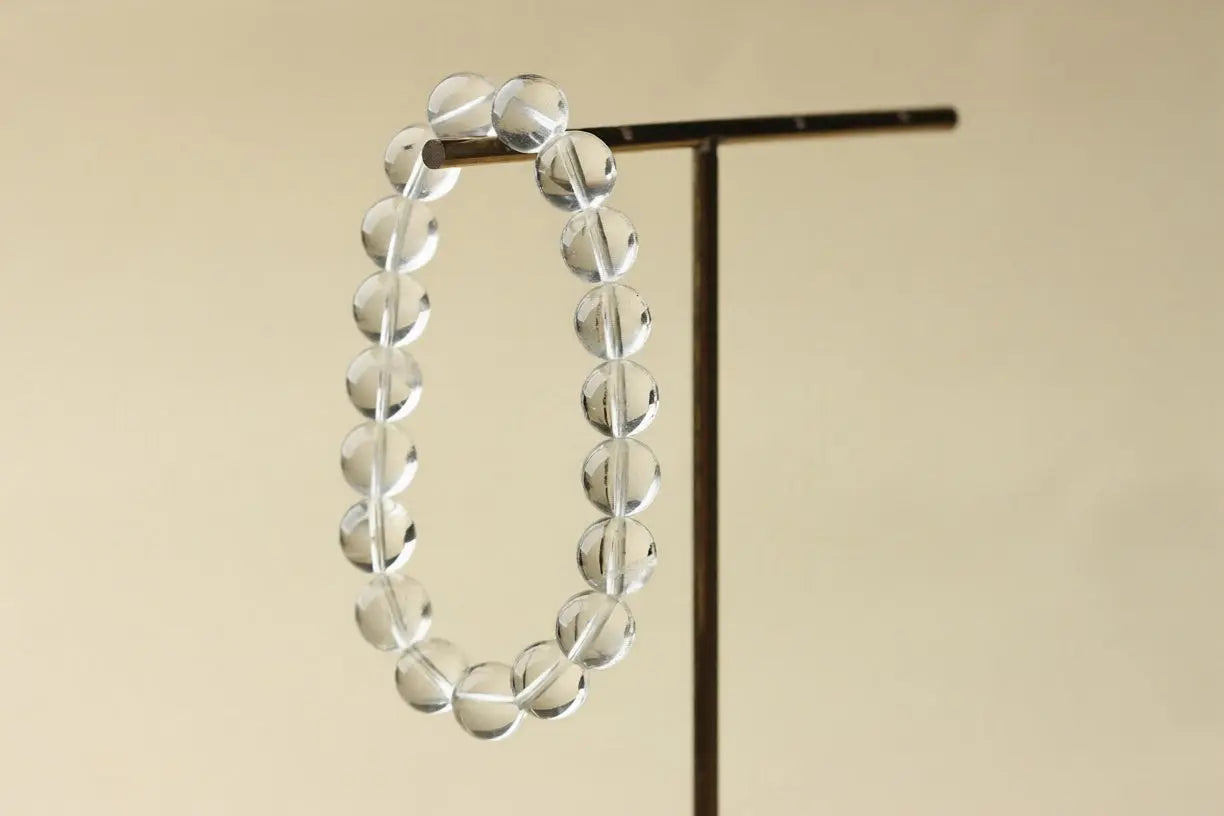 The "Summit of Light" 10mm Himalayan Clear Quartz Bracelet | Master Healer for Divine Clarity, Amplification & Crown Chakra Alignment BuddhaCrystal