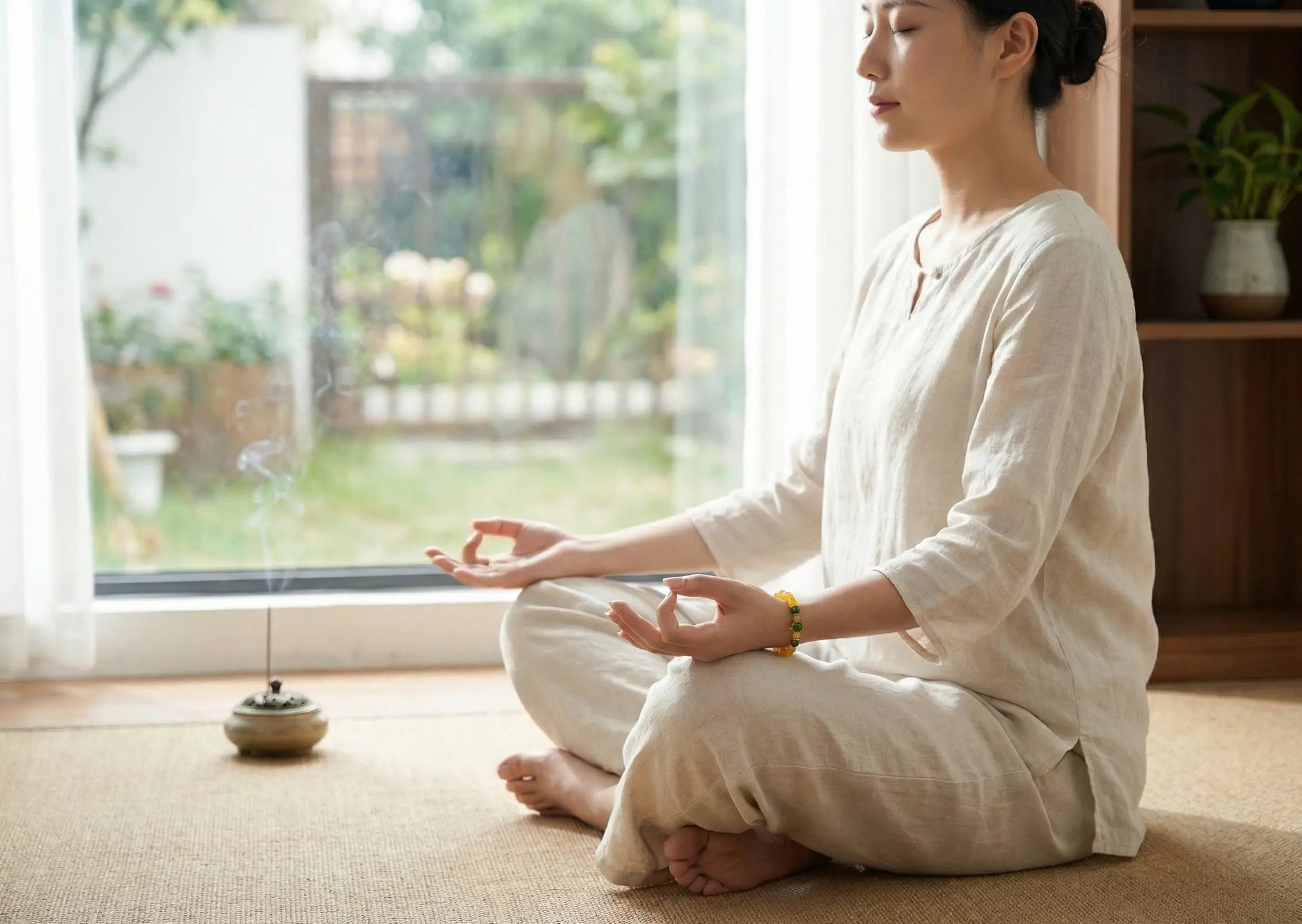 Honey Jade & Green Jasper Bracelet | Feng Shui Amulet for Wealth, Abundance & Graceful Aging | Solar Plexus Chakra Gift BuddhaCrystal