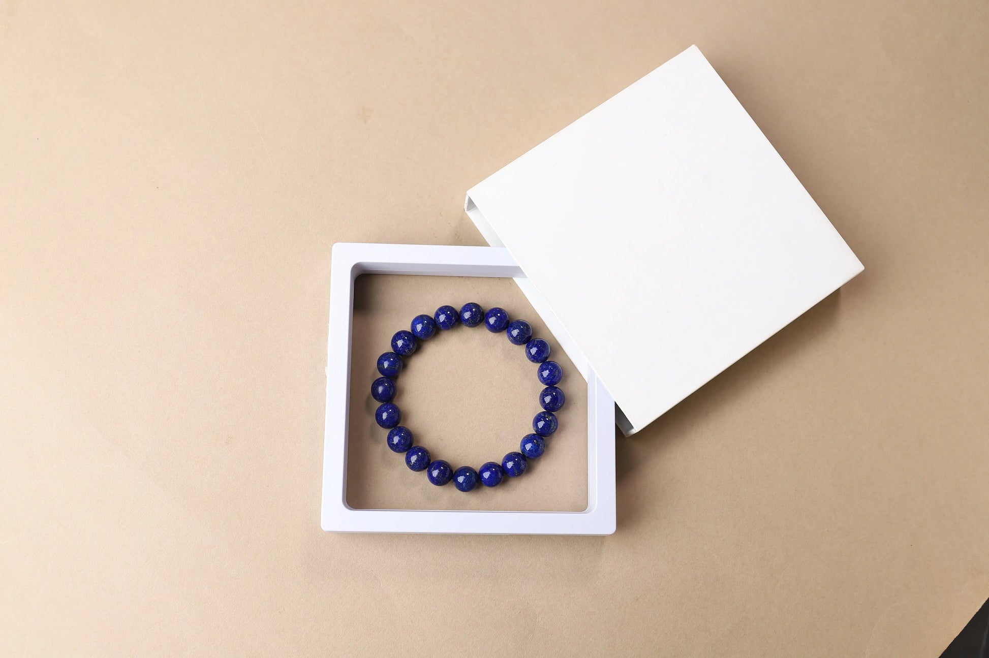 The Royal Truth 10mm Lapis Lazuli Bracelet | The Stone of Wisdom, Communication & Inner Power | Throat Chakra Gift BuddhaCrystal