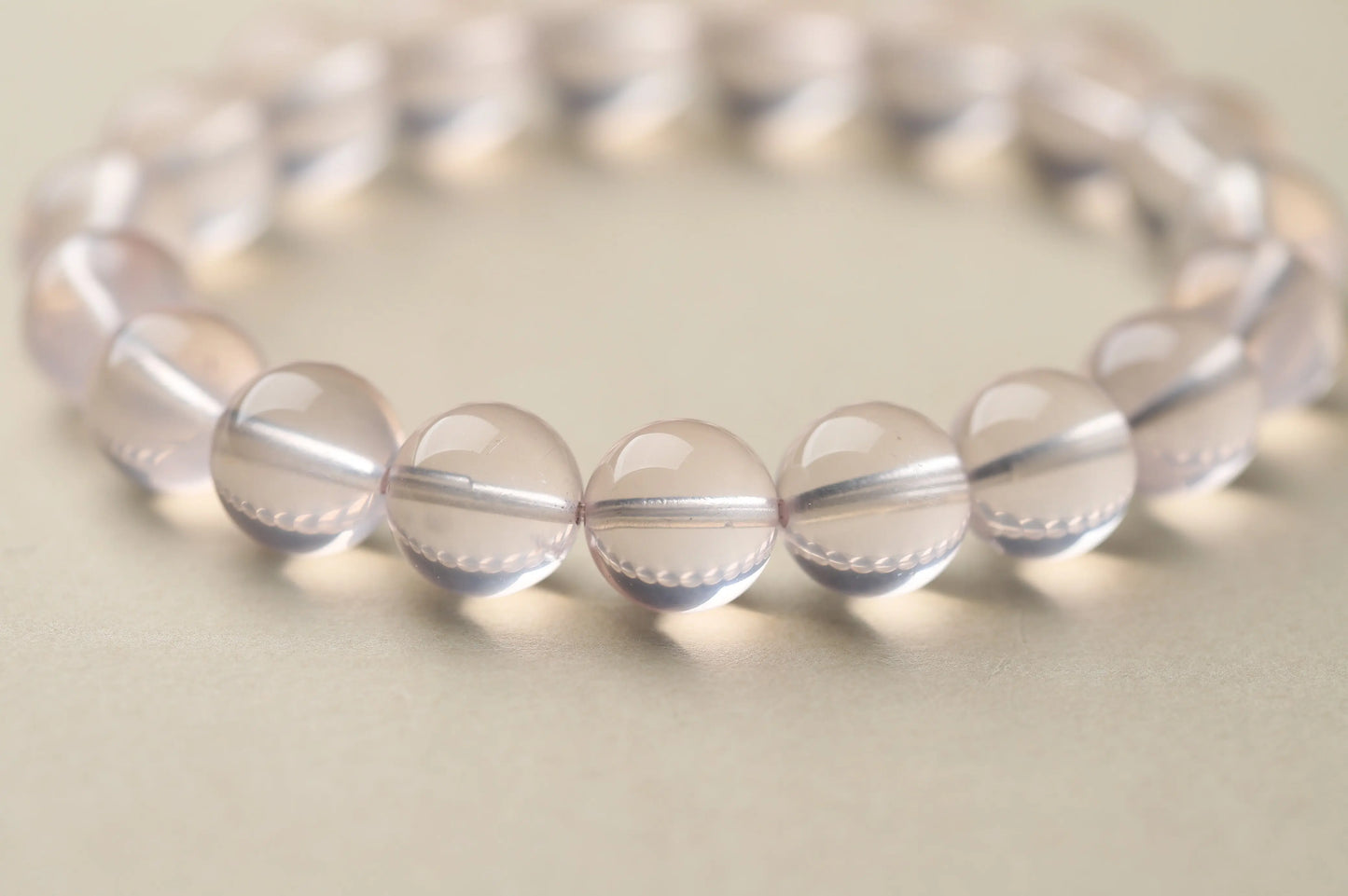 The "Eternal Glow" Ice Orange-Pink Rose Quartz Bracelet | 10mm High-Clarity Gemstone for Self-Love & Emotional Warmth | Heart Chakra Essential BuddhaCrystal