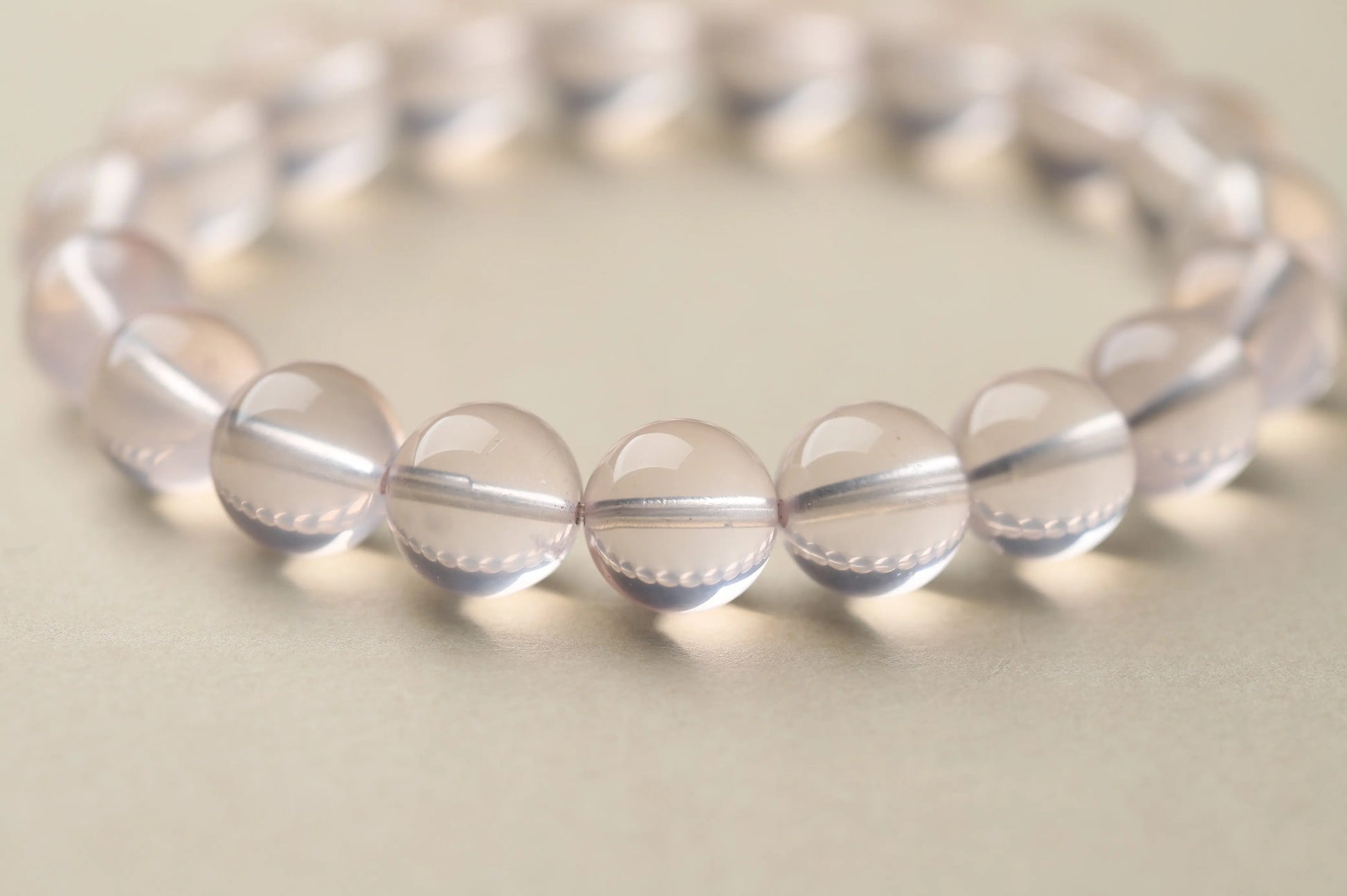 The "Eternal Glow" Ice Orange-Pink Rose Quartz Bracelet | 10mm High-Clarity Gemstone for Self-Love & Emotional Warmth | Heart Chakra Essential BuddhaCrystal