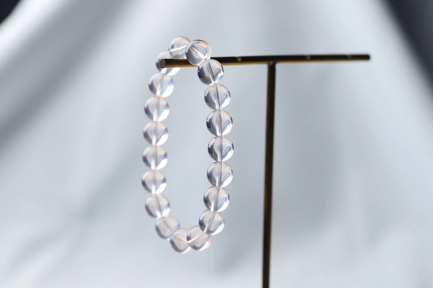 The "Eternal Glow" Ice Orange-Pink Rose Quartz Bracelet | 10mm High-Clarity Gemstone for Self-Love & Emotional Warmth | Heart Chakra Essential BuddhaCrystal