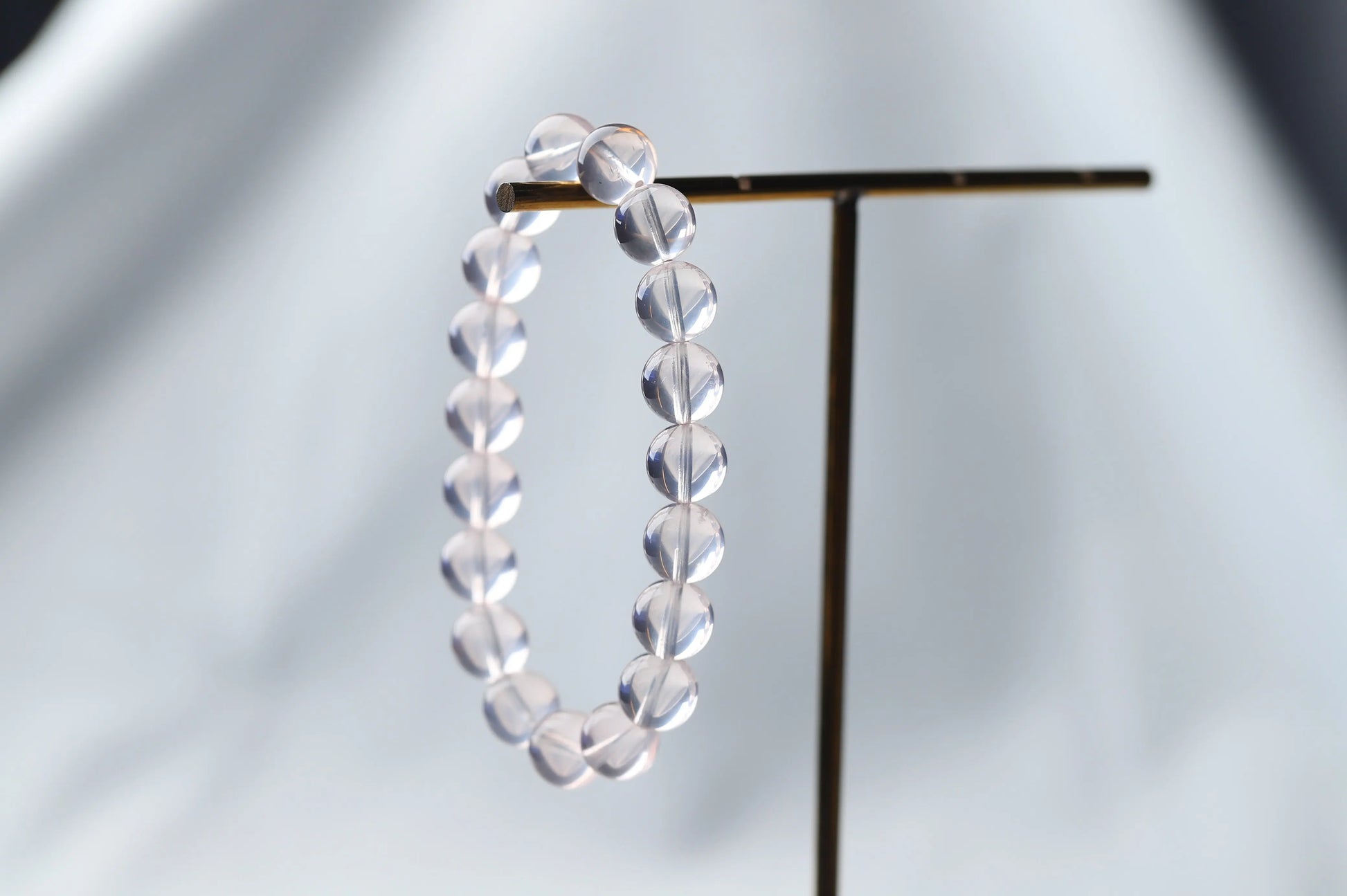 The "Eternal Glow" Ice Orange-Pink Rose Quartz Bracelet | 10mm High-Clarity Gemstone for Self-Love & Emotional Warmth | Heart Chakra Essential BuddhaCrystal