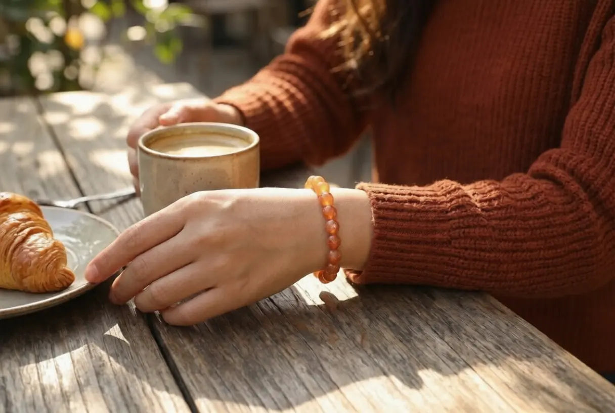 Radiance Sunstone Bracelet | Natural Glittering Gemstone for Joy, Vitality & Confidence | Solar Plexus Chakra Gift BuddhaCrystal