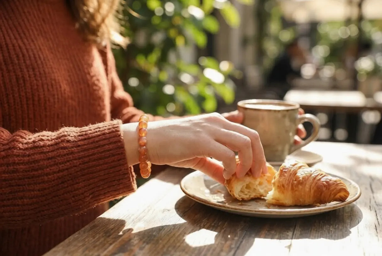Radiance Sunstone Bracelet | Natural Glittering Gemstone for Joy, Vitality & Confidence | Solar Plexus Chakra Gift BuddhaCrystal