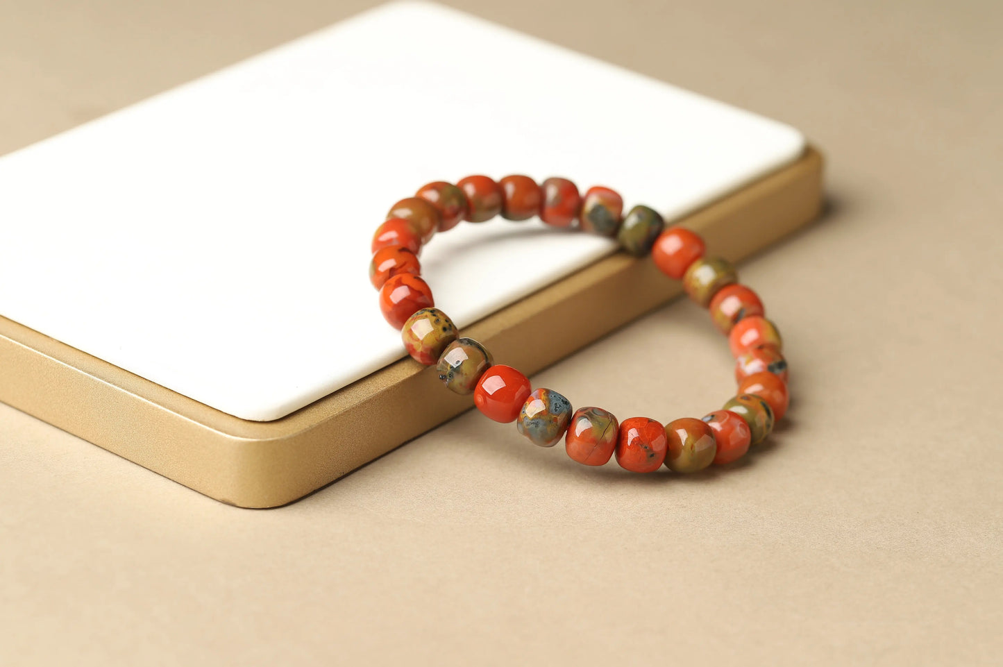 Red & Green Jasper Bracelet | Grounding, Vitality & Emotional Balance Crystal Jewelry | Root & Heart Chakra Gift BuddhaCrystal