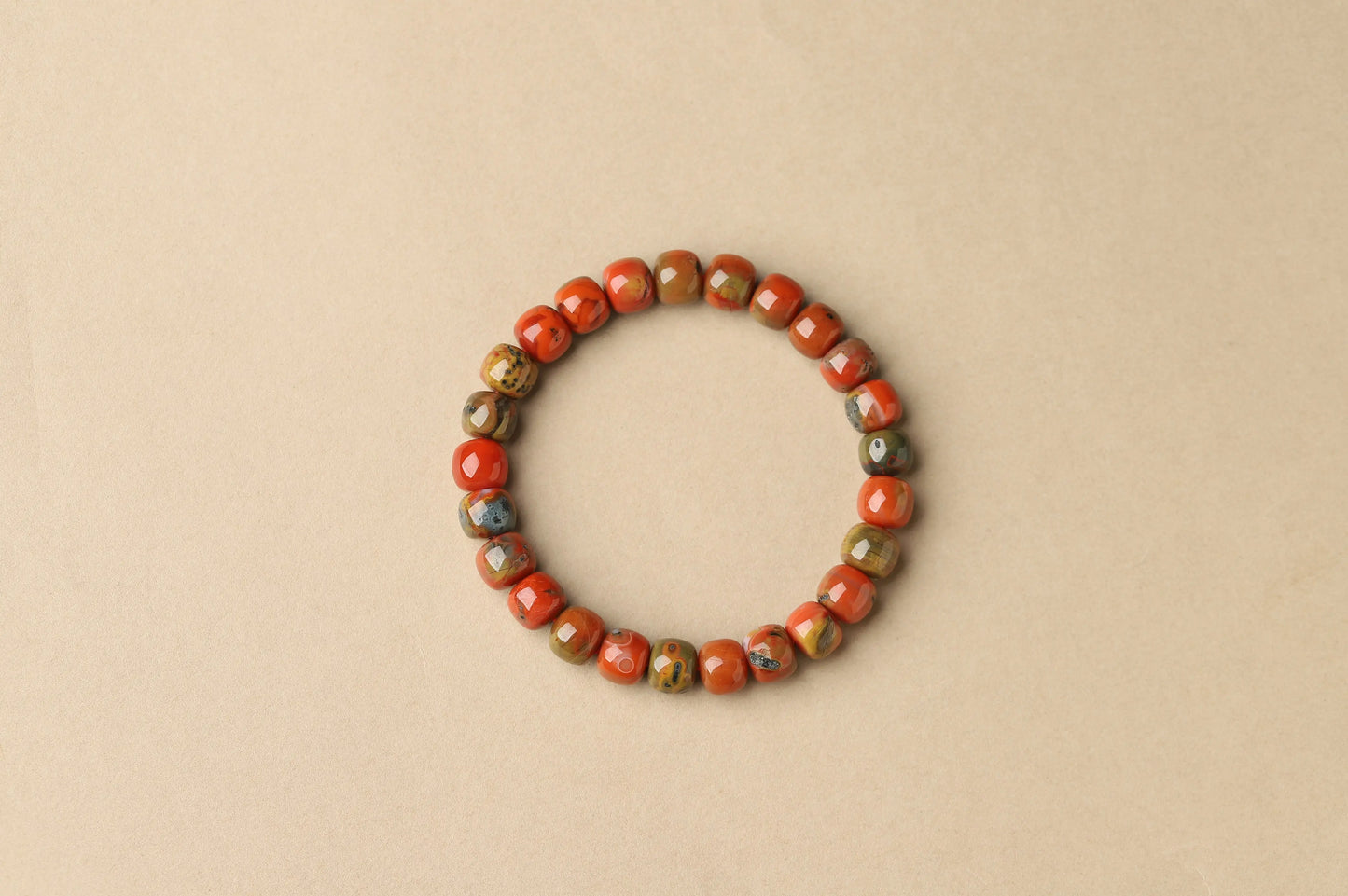 Red & Green Jasper Bracelet | Grounding, Vitality & Emotional Balance Crystal Jewelry | Root & Heart Chakra Gift BuddhaCrystal