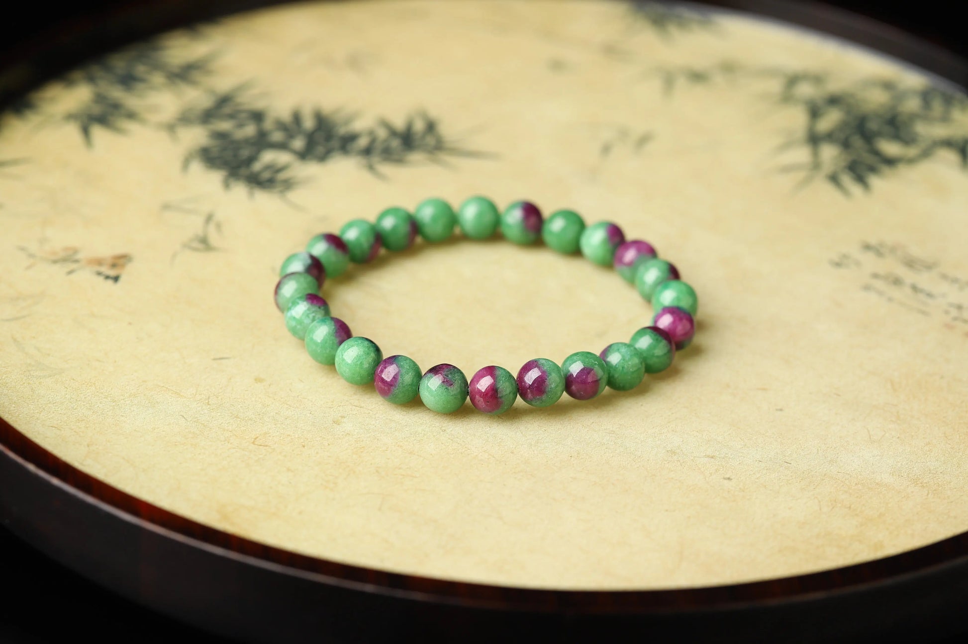 Ruby in Zoisite Bracelet | Natural Anyolite for Passion, Emotional Healing & Vitality | Heart Chakra Gift BuddhaCrystal