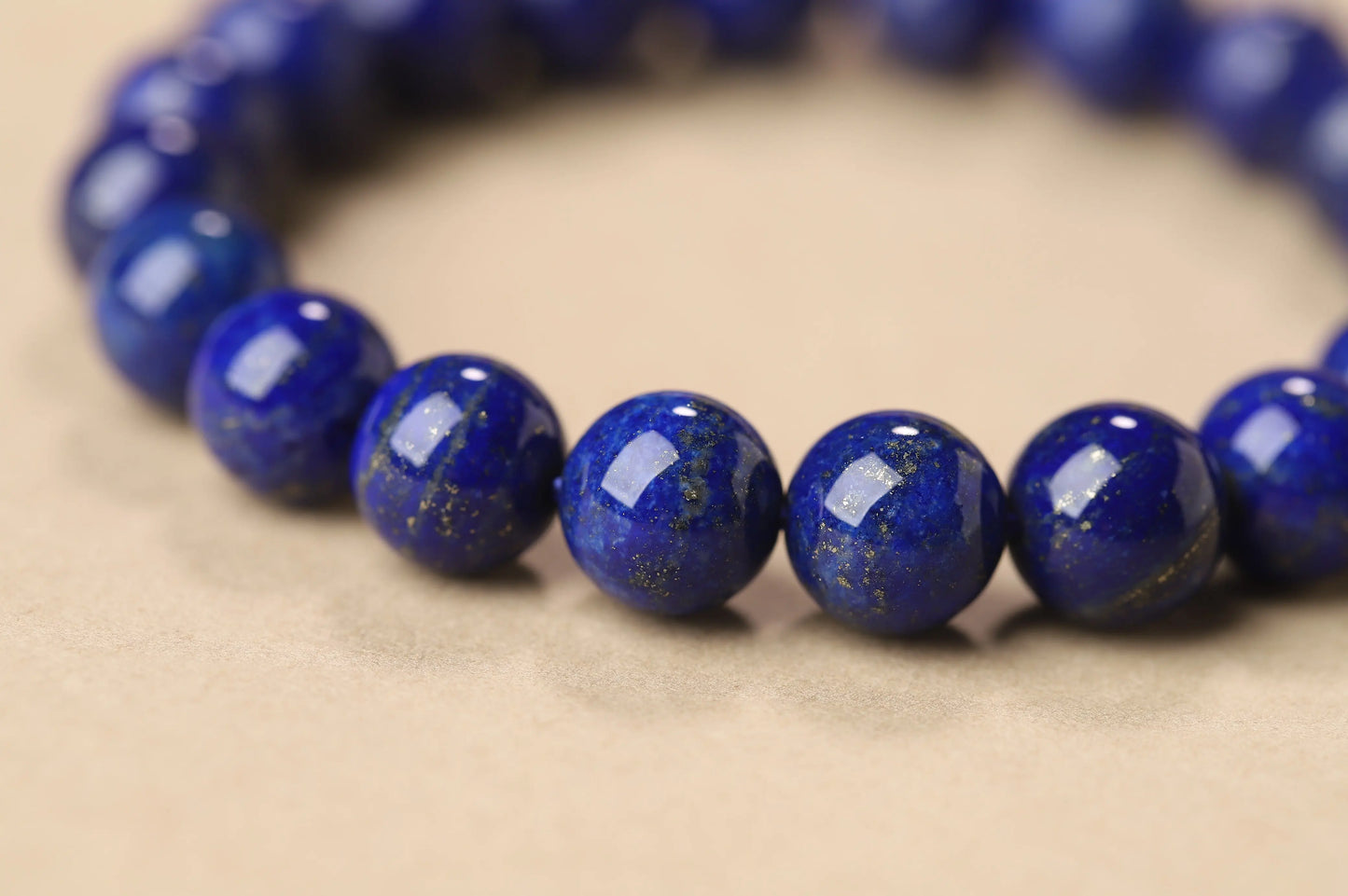The Royal Truth 10mm Lapis Lazuli Bracelet | The Stone of Wisdom, Communication & Inner Power | Throat Chakra Gift BuddhaCrystal